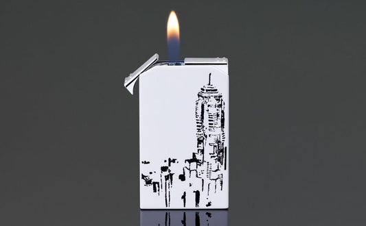 SIGLO Twin Flame Lighter Tattoo Lighter HK Skyline