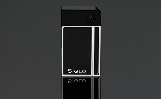 SIGLO CHROME LIGHTER HIGH ALTITUDE OBSIDIAN BLACK - CIGAR VAULT